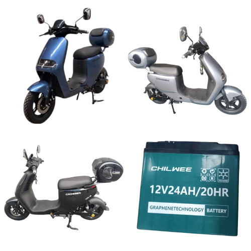 +Ел.скутер Crosser CR-9, 1200W 72V/24Ah, 55 km