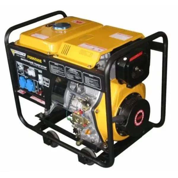 Генератор дизельний ФОРТЕ FGD4000 - потужність 3 кВт, бак 12,5 л, витр. палива 340 гр/кВт*г, вага 69 кг, ручний старт