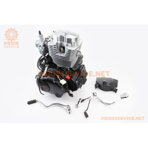 Двигун мотоциклетний в зборі CGB-200cc (164FMLR)+карбюратор (з балансувальним валом)